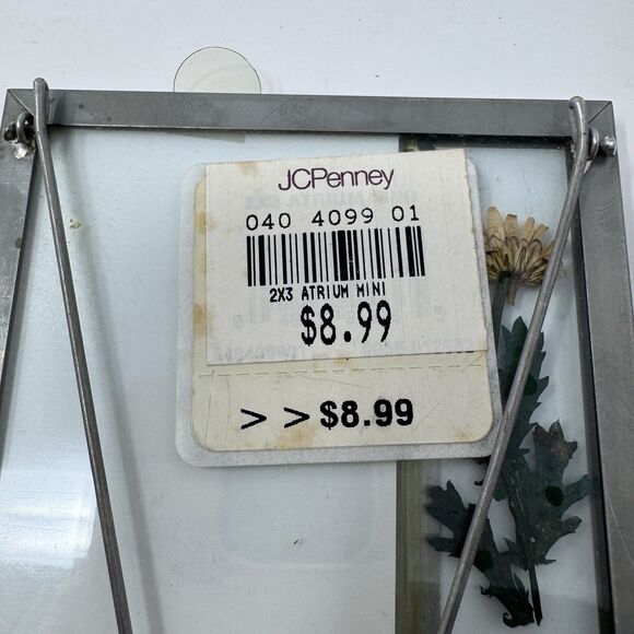 Carr Pressed Flower Picture Frames 2.5”x3.5” Set of 3 Vintage 2001 - Picture 4 of 8